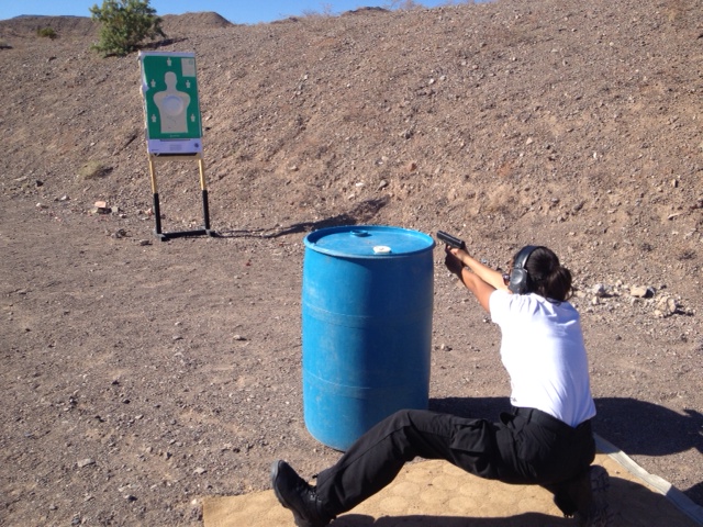 Explorer Sergeant Avila practicing for the 2014 Chandler Tactical Competition